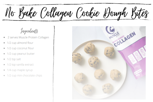 No Bake Collagen Cookie Dough Bites