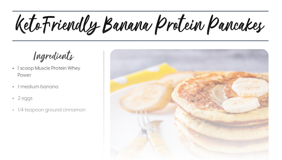 Keto Friendly Banana Protein Pancakes Recipe
