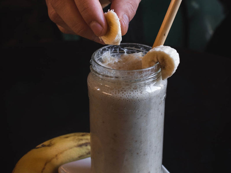 Peanut Butter and Banana Chocolate Protein Smoothie Recipe