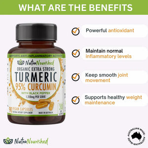 Nutra Nourished Curcumin 90 Caps bottle