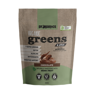 PROGANICS Organic GREENS Plus Chocolate 300g