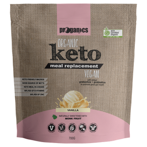 PROGANICS Organic Keto Meal Replacement Vanilla 700g