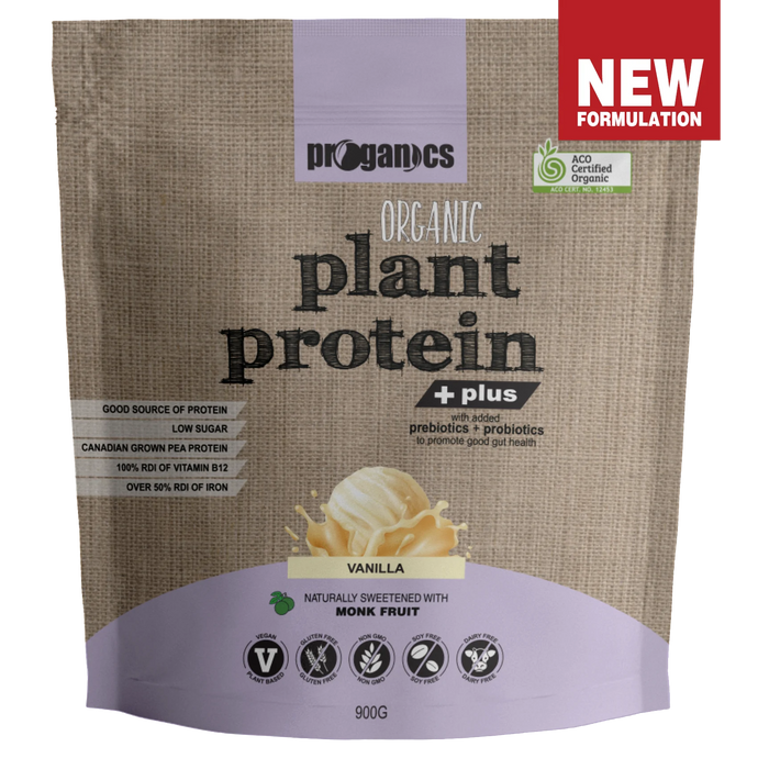 PROGANICS Organic PLANT Protein Plus 900g